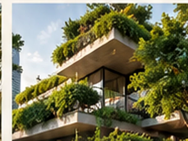 Architektura a natura — zdjęcie architektoniczne